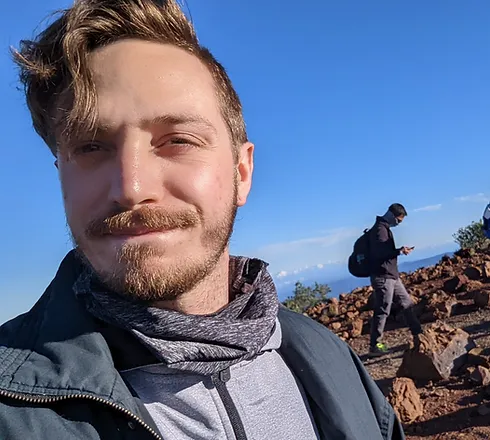 A picture of Jacob on a hike